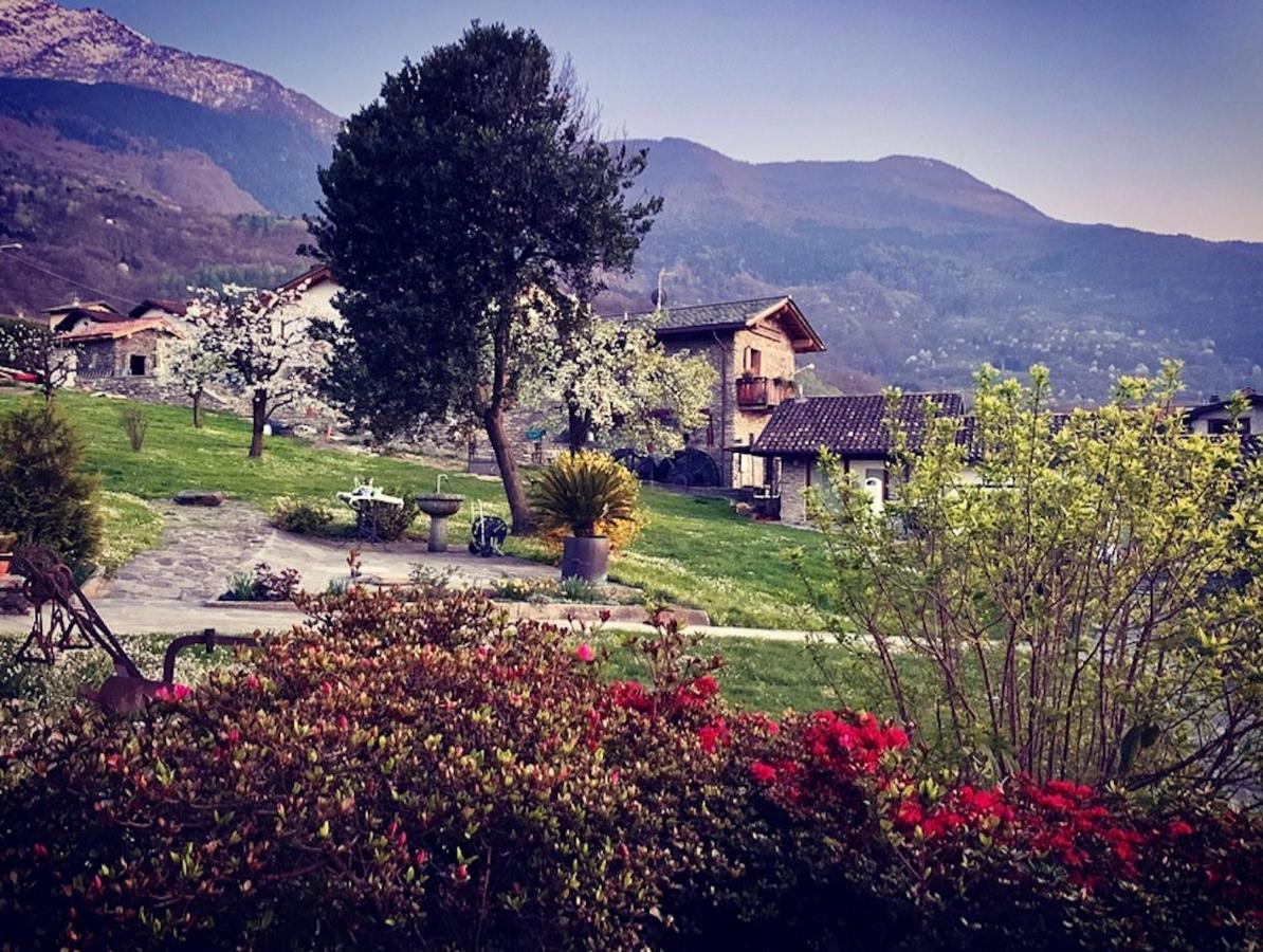 La Volta - Lake Como Heritage Home In Molino Maufet Watermill - Patio On The Garden 콜리코 외부 사진
